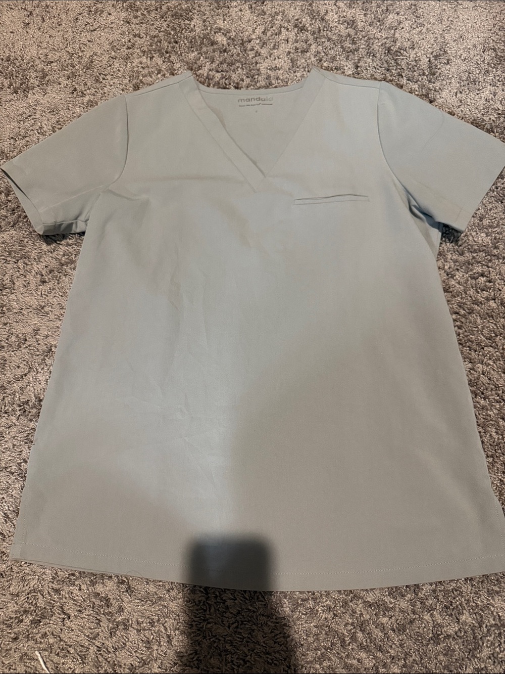 Mandala Women's Light Grey Scrub Set - Top and Bottom - Picture 2 of 4